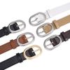 Women's Simple Leather Belt - Versatile Casual Jeans Waist Belt with Metal Buckle