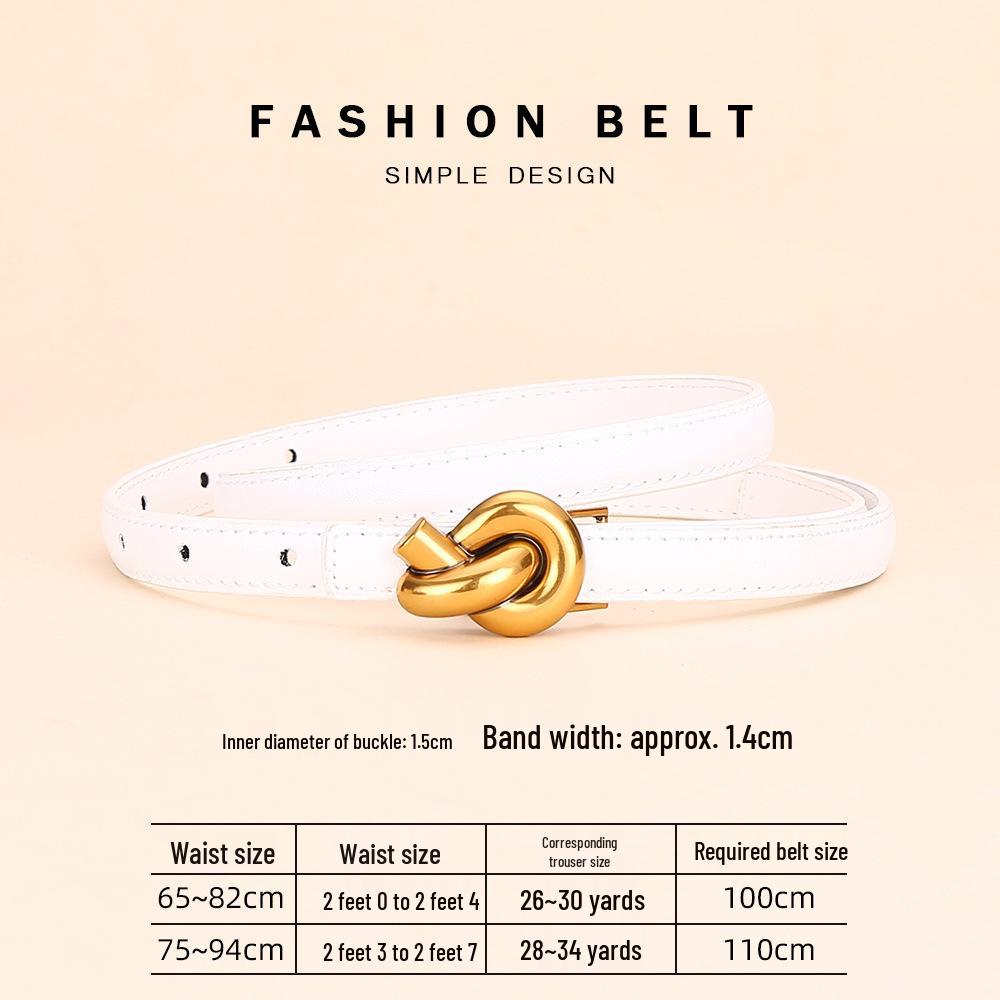 Women's Fashion Cowhide Waist Belt - Versatile & Decorative