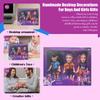 Fashionable Plastic Doll Figures Collection With Unique Stylish Outfits And Colorful Hairstyles Perfect Gift For Kids To And Creat