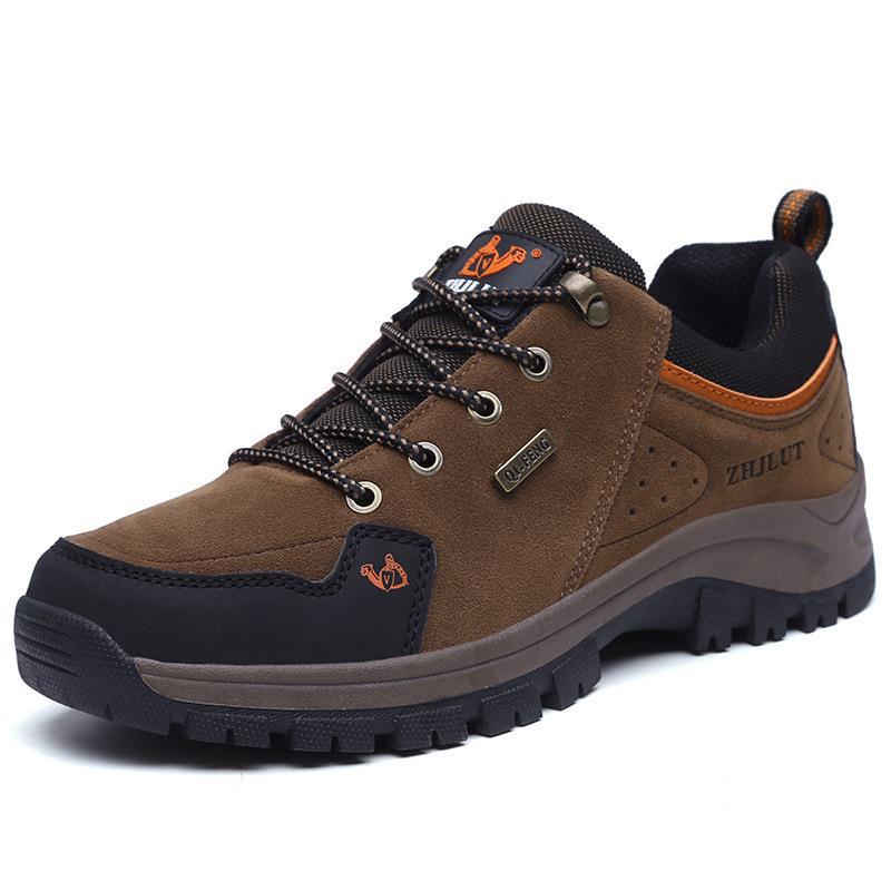 Low-top Non-slip and Wear-resistant Mountaineering Shoes Autumn and Winter New Couples Outdoor Warm Casual Shoes Velvet Cotton Shoes Men's Shoes