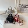 Versatile women's crossbody bag  PU material  elegant bag  high quality  cross decoration