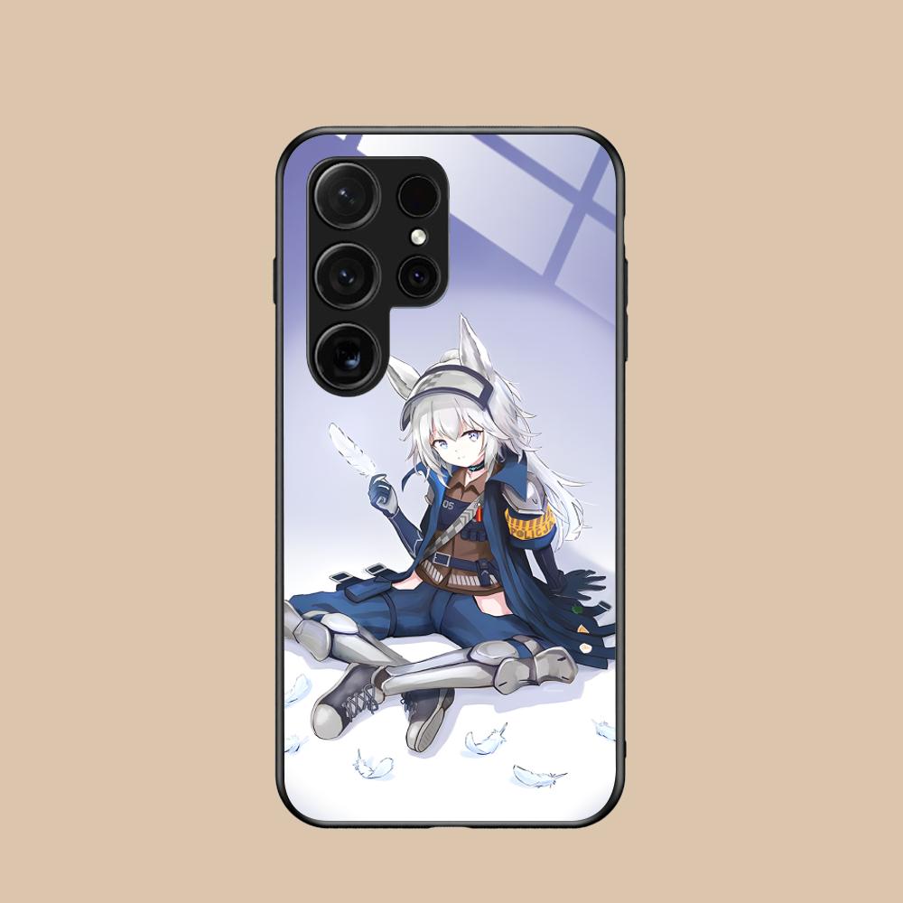 Arknights Grani Glas-Handyhülle für Samsung Galaxy A56 55 54 53 52 51 36 35 34 23 16 15 5G, farbenfrohe Hülle