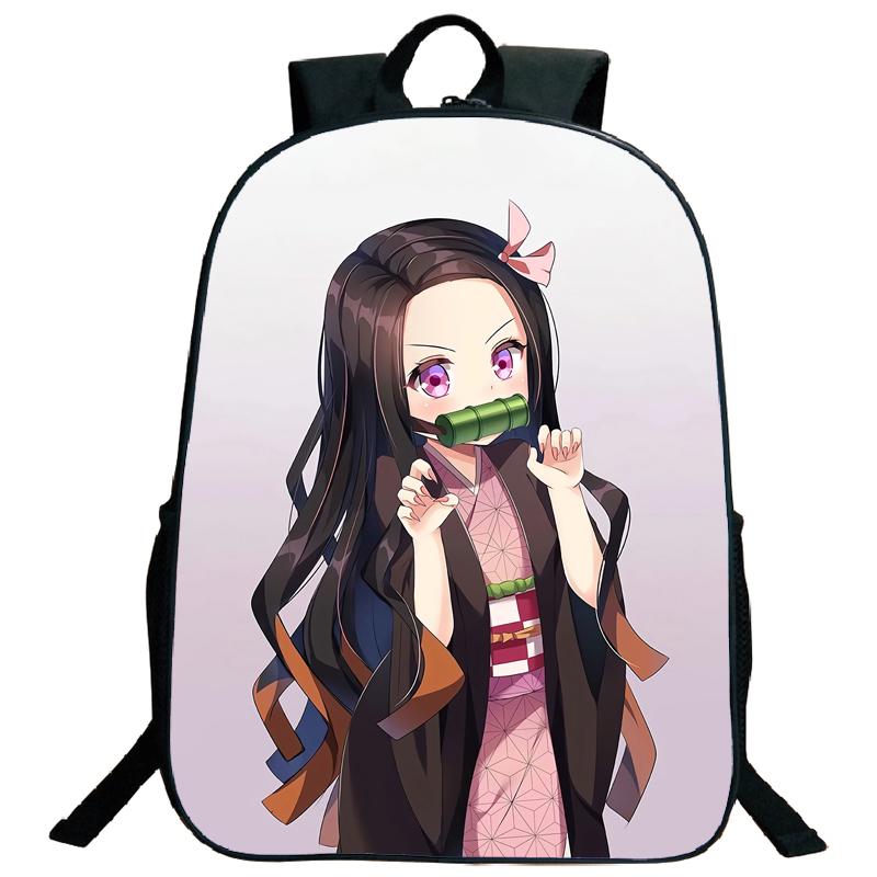 Demon Slayer Backpack Kimetsu No Yaiba Tanjiro Nezuko Kamado Teenarges Schoolbag Laptop Bag Boys Girls Rucksack Travel Shoulder Bags