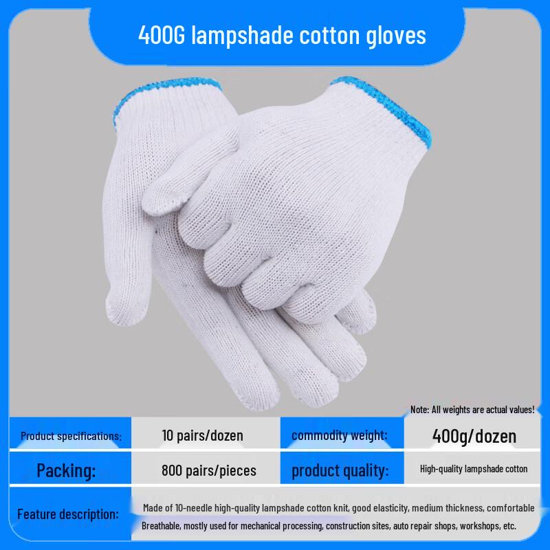 COFLYEE Cotton Work Gloves