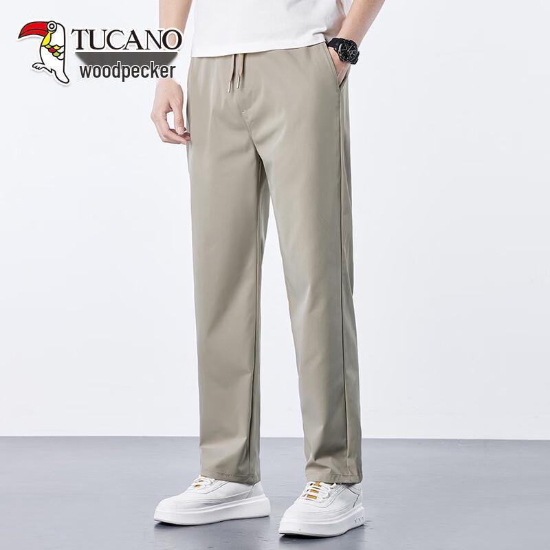Tucano Men s 2026 Spring Casual Straight-Leg Elastic Pants 3XL