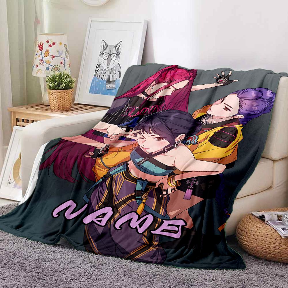 Custom 1pc Name: Fantasy Trio Blanket, Soft And Comfortable Blanket, Casual Warm, Camping Travel Blanket, Birthday Gift Q912140