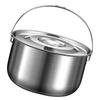 Camping Cookware Outdoor Cooking Stainless Steel Pot