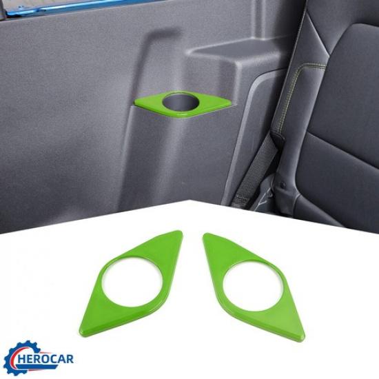 

Rear Armrest Water Cup Holder Panel Trim Sticker Decor For Ford Bronco 21+2 door світло-зелений колір