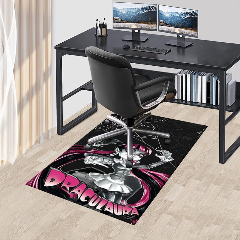 

Draculaura Chair Mat Gothic Home Decor, Sofa Carpet, Office Rug Gift for Halloween Lovers, Suitable for Bedroom, Living Room, Various Rooms 60cm by 90cm