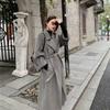 New Ladies Autumn and Winter New Double-faced Wool Long Woolen Coat High-grade Woolen Coat Woman Clothes