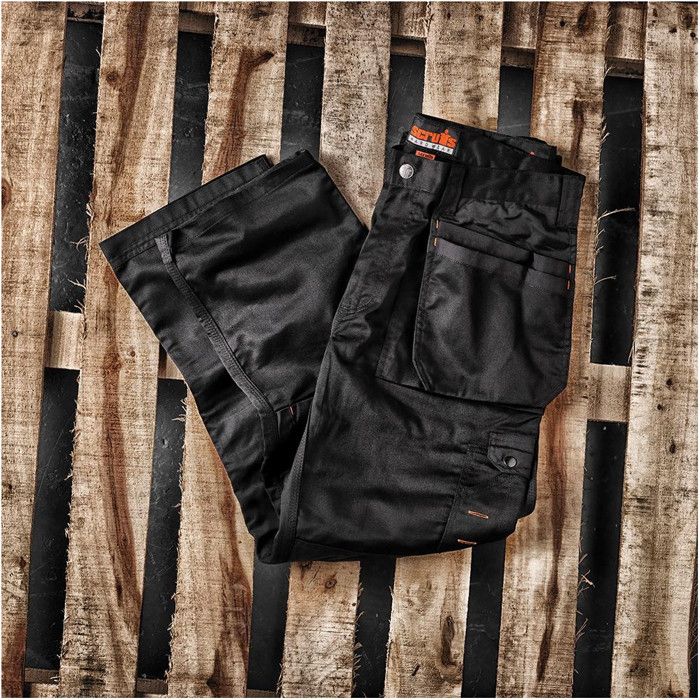 Pantalon Worker Plus Noir Taille 38 R – Confort Et Résistance – Idéal Pour Le Travail - Scruffs