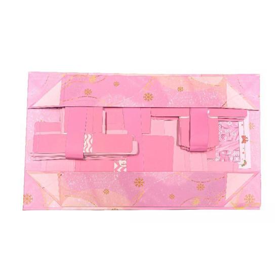 Vánoční prázdný adventní kalendář 2025 24 dní DIY plnitelné vánoční odpočítávací dárkové krabičky pro balení dárků vánoční dekorace