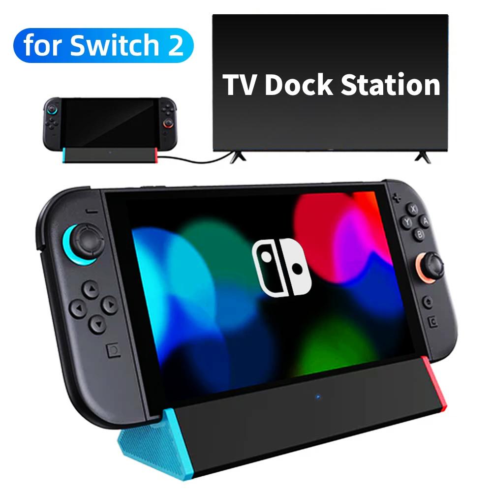 TV Dock Station Charging Dock Station Base W/ 4K HDMI-compatible Output Adapter/Type C Port/USB Port for Nintendo Switch2 2025