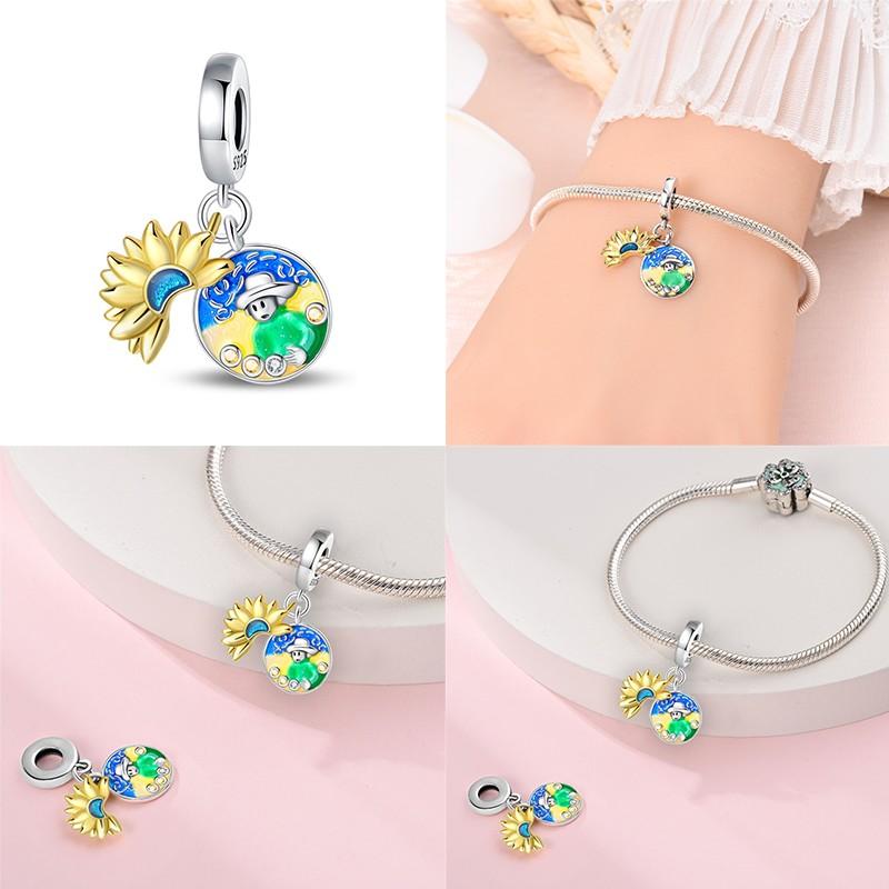 100% Copper Art Series Palette Charms Fitoriginal Bracelet Diy Jewelry Making Women'S Gift