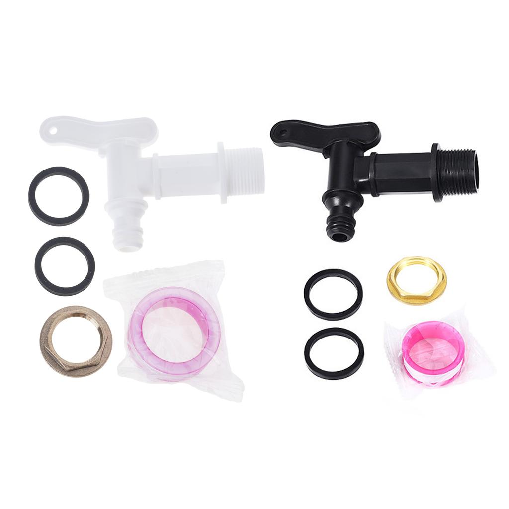 Water Butt Tap Hosepipe Rain Barrels 3/4" Thread Replacement Tap Plastic Snaps Fit Connector Beer Home Brew Accessories