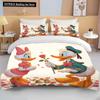 Collezione Biancheria da Letto Morbida Stampata con Paperino e Paperina Disney Copripiumino Cartone Animato Piumone Federa Bambini Ragazzi Ragazze Adulti Regalo King