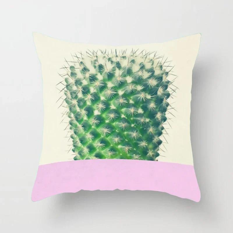 The Square Cushion Of The Cactus Pattern Is Used For Office Chairs For Home Decoration Simple Pillow Case Pillows Decor Home