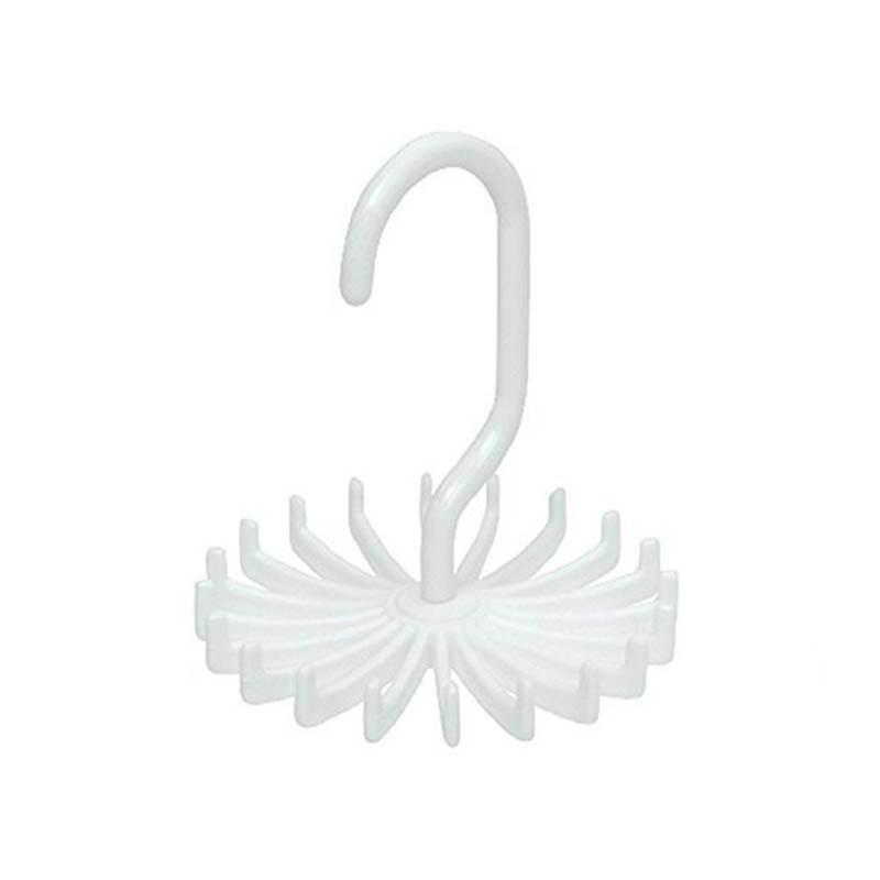 20 крючков для галстуков шарфов вращающаяся на 360 градусов стойка для галстуков держатели для вешалок для галстуков белый 429₽