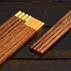 Gravírovaná dřevěná sada jídelních hůlek - 5 nebo 10 párů s krabičkou, Ideální pro domácí použití nebo jako firemní suvenýr pro cizince