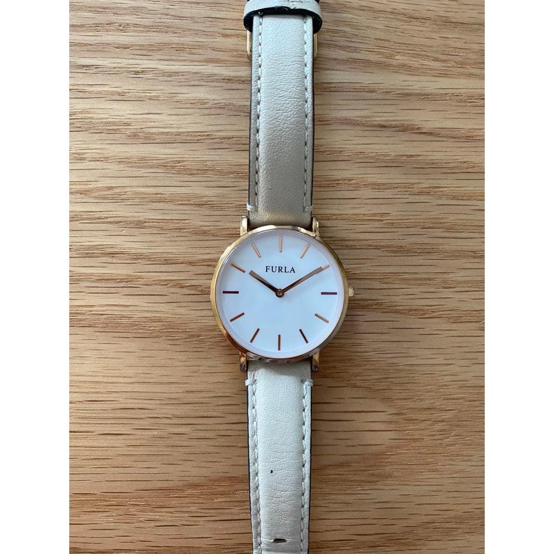 Used FURLA ladies watch white/gold