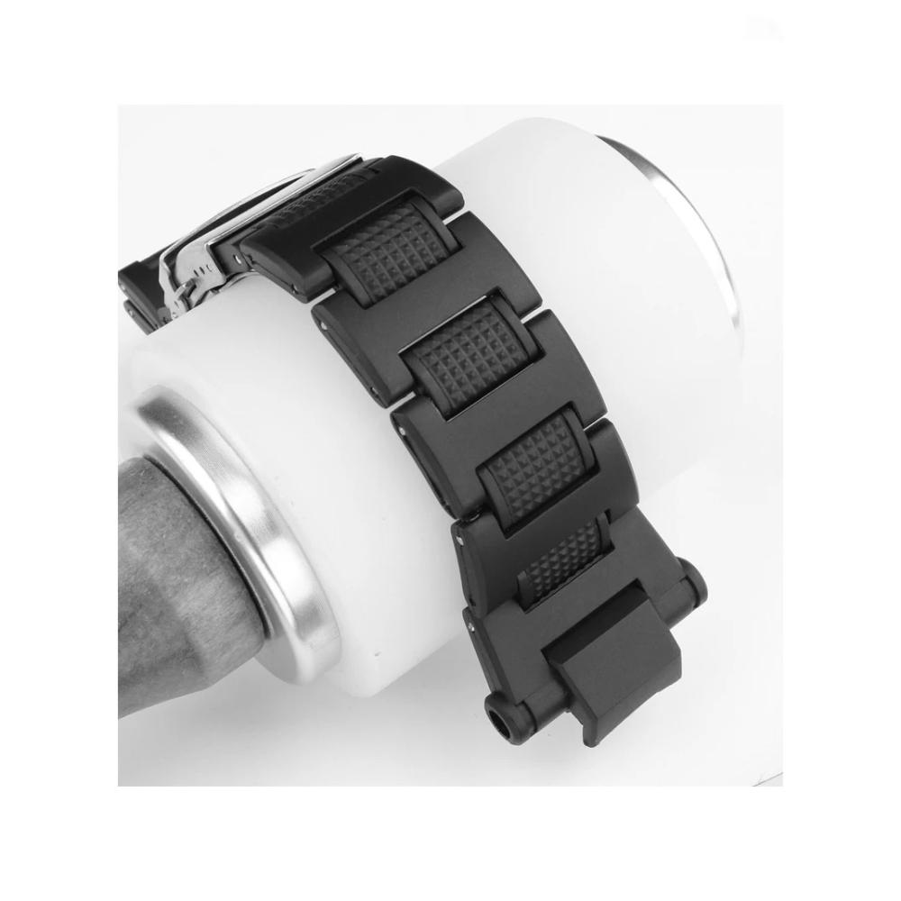For Casio G-shock Special Convex Interface Fold Buckle Air Fighter Plastic Steel Series GW-A1100 Gw4000 Ga1100 Men Watch Strap