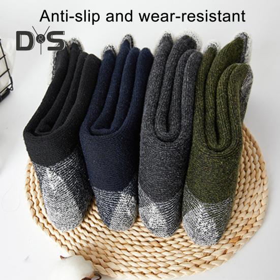 1 pár unisexových zimných ponožiek Stredotrubkové vlnené ponožky na turistiku Športové pranie v práčke Odvádzajúce vlhkosť udržujú v teple Protišmykové každodenné pančuchy