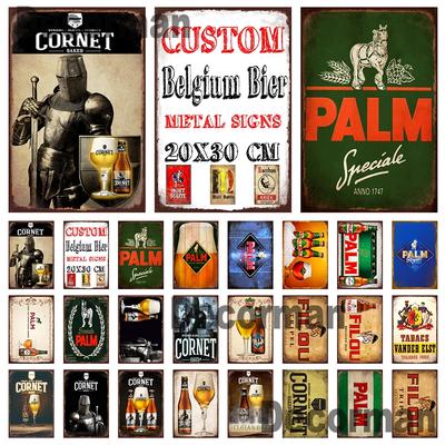 [ Mike86 ] Belgio PALMA VINO CONO Birra Latta Segno Poster Metallico Pittura Negozio Man Cave Pub Decorazione LTA-3186 20*30 CM