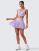 CRZ YOGA Tennis with Inner High Light Size M Skirt/Golf Skirt, Pleated, Shorts, A-Line, Waist, Pockets, Purple,