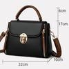 Casual Square Shape Vintage Handbag Large Capacity Solid Color Shoulder Bag Small Square Bag