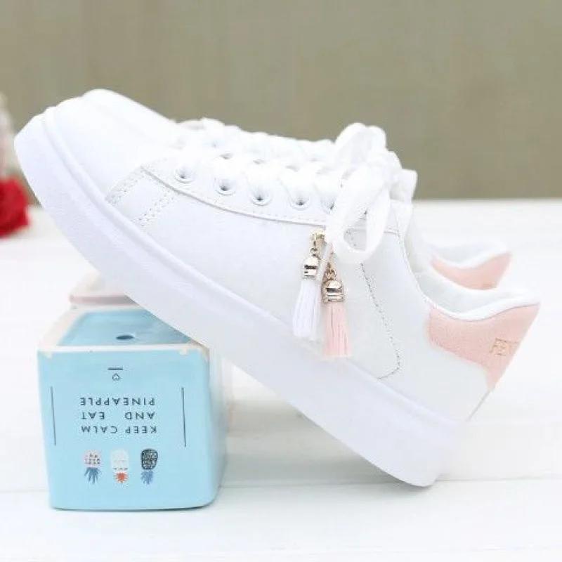 Women Sneaker Breathable Students Casual Shoes Sports for Girl Flat Mesh White Shoes Vulcanize Desginer