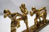 Metal Figurine Decorative Sculpture Depicting Runners