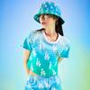 New MLB Gradient Monogram T Shirt Women's Lake Blue 3FTSM6123K-07GNL