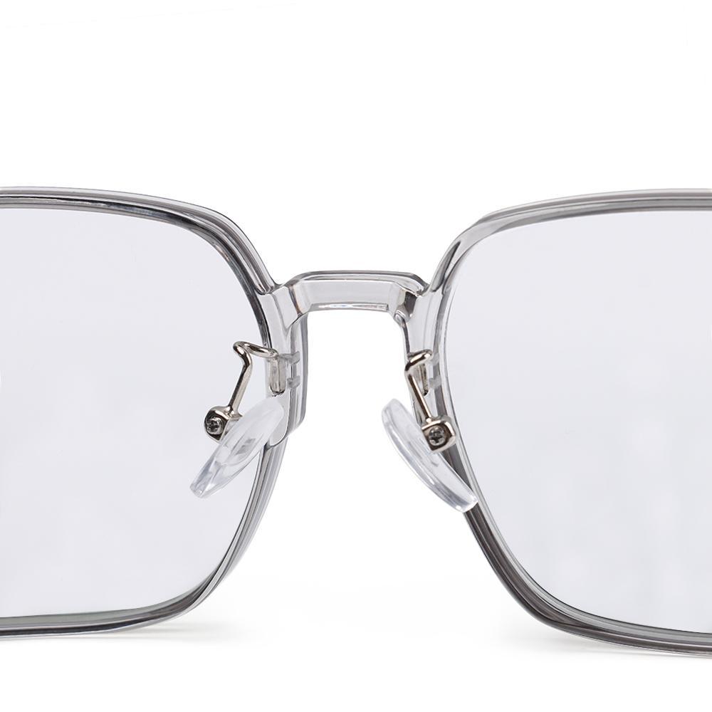Retro Eyewear Square Shades Clear Frame Sunglasses Ladies Sun Glasses Oversized Sunglasses