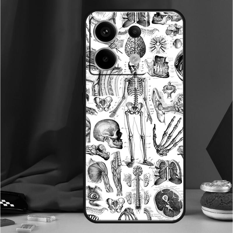

Чехол-рентген с анатомией человека для Xiaomi Redmi Note 11 12 13 Pro 8 9 10 Note 12S 11S 10S 9S Redmi 13C 10C 12C Redmi Note 9 Pro
