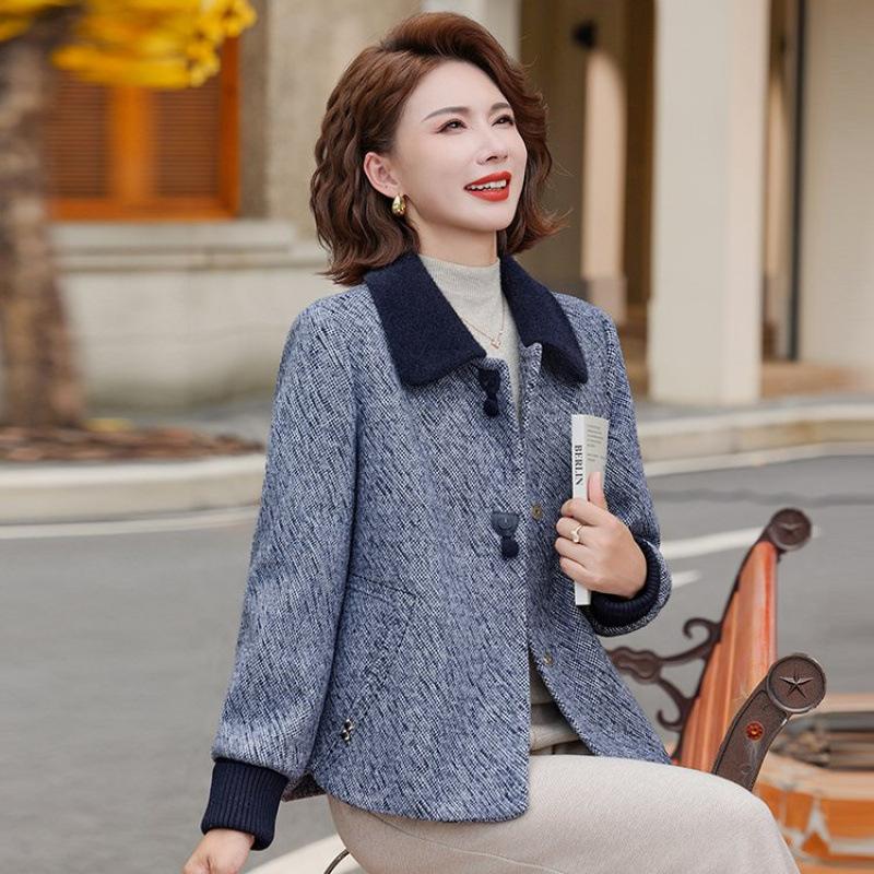 

Зимняя одежда, осенне-зимнее плюшевое пальто, новый утепленный топ, женская шерстяная одежда высокого класса 5XL [recommended 150-80kg] синий