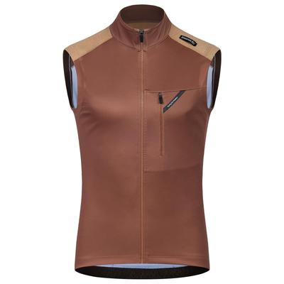 Santic Cycling Vest, Autumn/Winter, Brushed Fleece, Cycling Gilet, Sports, Road Bike, Cold Weather, Warm, Windproof, Reflective, with Pockets