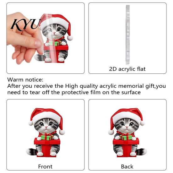 Unique Xmas Gift for Cat Owners 2026 Advent Calendar, 24 Days Christmas Countdown Calendar with Creative Women 2D Acrylic Cute Ornaments Holiday Tree