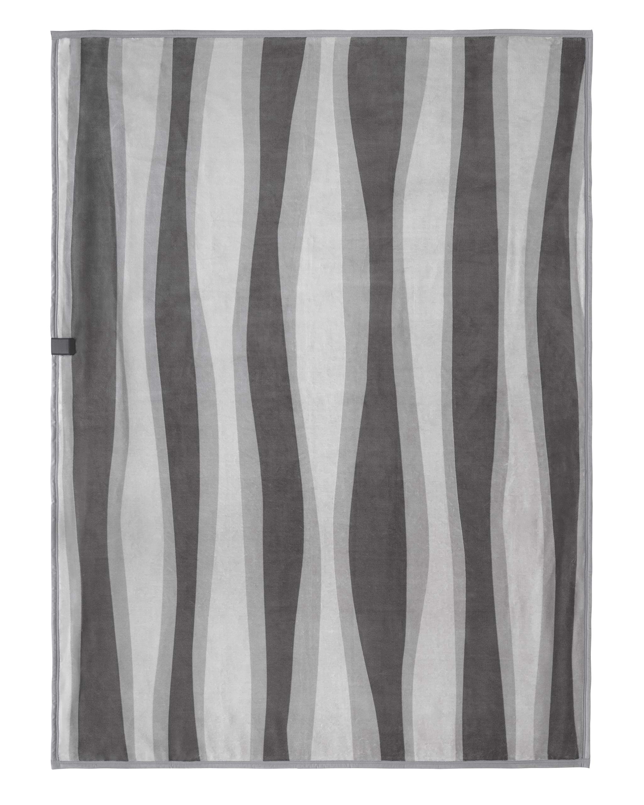 

Электрический плед Sugiyama Premium Boa 190 x 140 широкий Сделано в Art Stripe (Комбинированное одеяло), см, Размер, Япония, SSW20KW10(КАК),