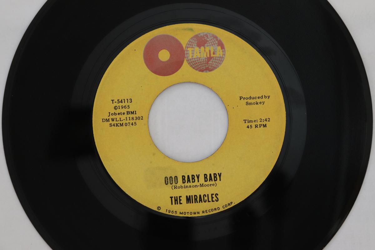 

7inch Record MIRACLES - Ooo Baby Baby T54113 Tamla 1965 US Soul/Funk Used