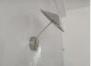 Polished Chrome Wall Light Fixture, Minimalist Vanity or Bedroom Lighting Sconce