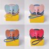 Pendant Design PU Leather Elephant Bag Multifunctional Zipper Closure Coin Purse Key Ring Creative Design Money Pouch Key Holder