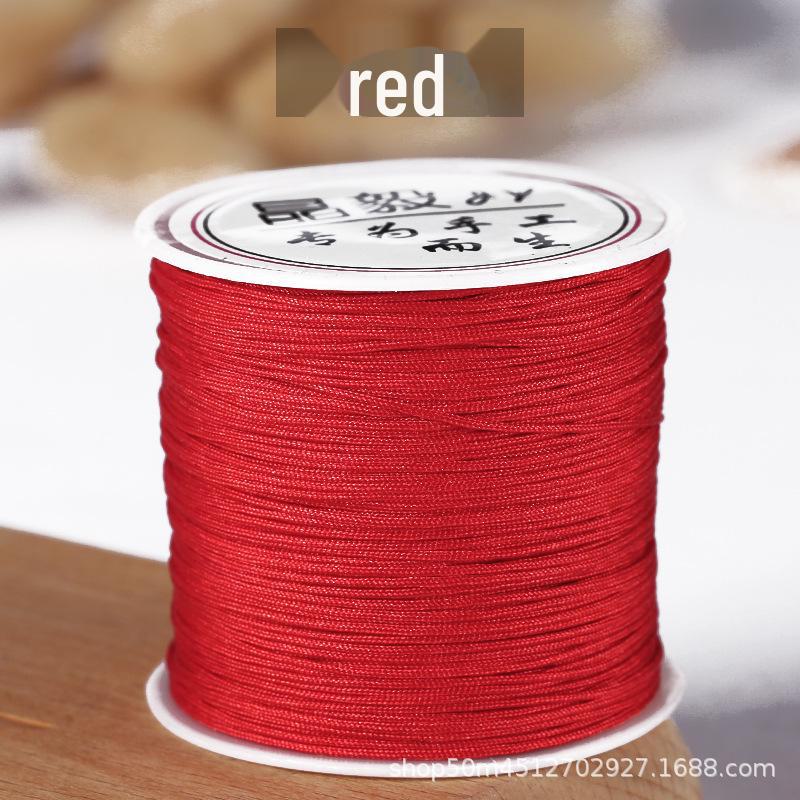 Taiwan Jade Line No. 72: 50m Hand-Woven DIY Rope for Jewelry and Beading