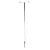 Light Hanging Pole with Foldable Double Hooks Ground Spike Light Stand for Outdoor Camping