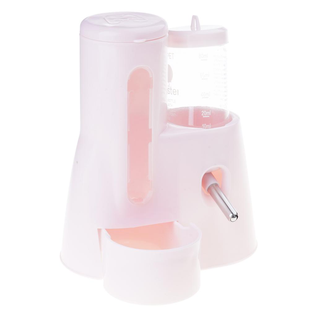 Automatic Small Animal Feeder And Water Dispenser Dual Purpose No Spill Design For Hamsters Rabbits Gerbils