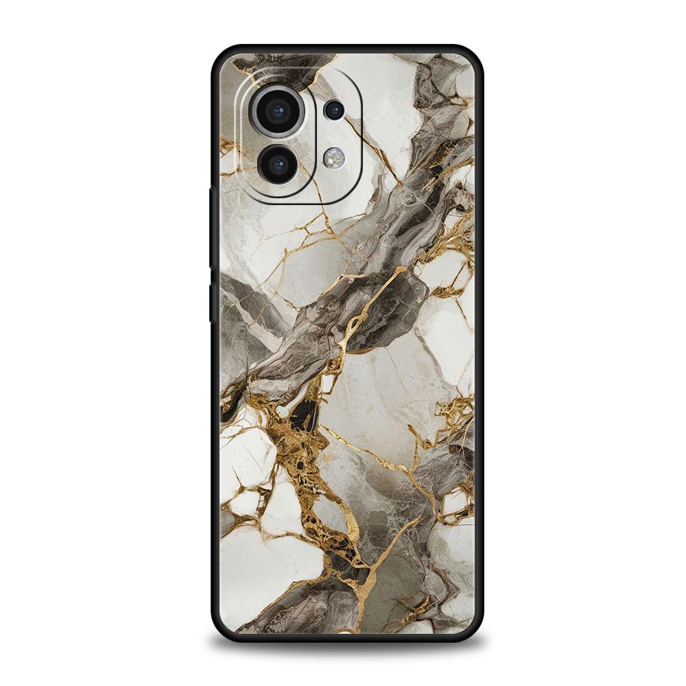 Watercolor Marble Phone Case For Xiaomi 15 14 13 12 Lite 14T 13T 12T Pro Poco X7 X6 X5 X4 X3 NFC F7 Ultra F6 Pro Soft Cover