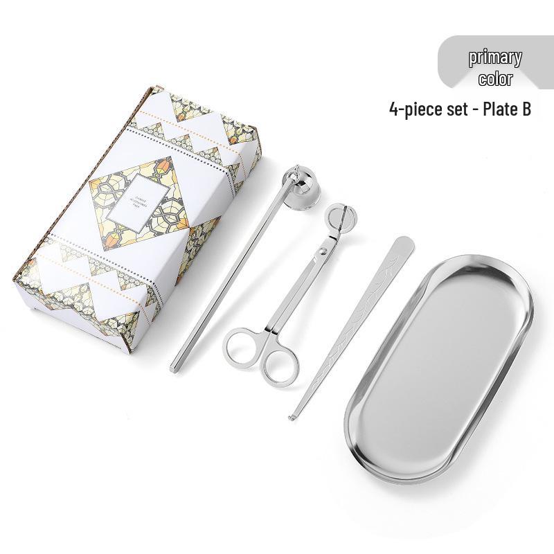 Aromatherapie-Kerzenwerkzeugset aus Edelstahl: Kleiner Löscher & Schere