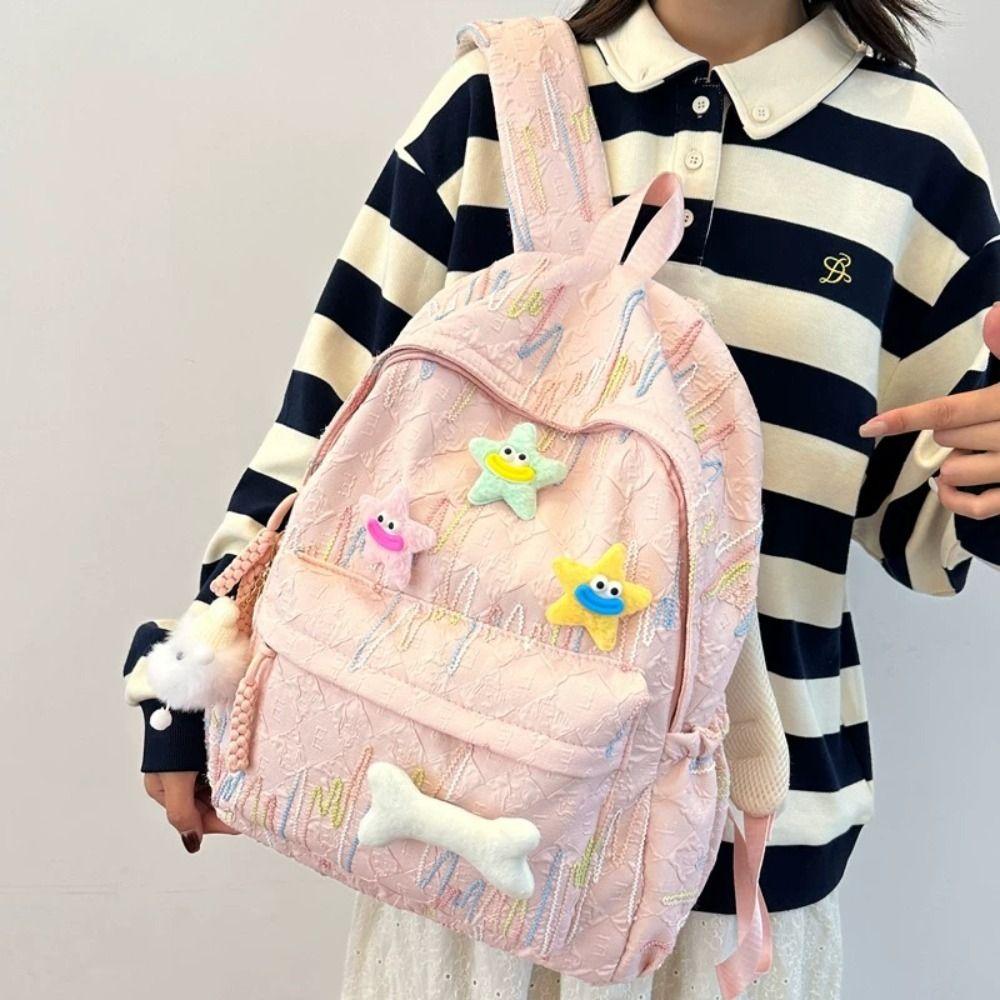 Large Capacity Students Schoolbags Fashion Casual Daypack Girls Rucksack  Outing