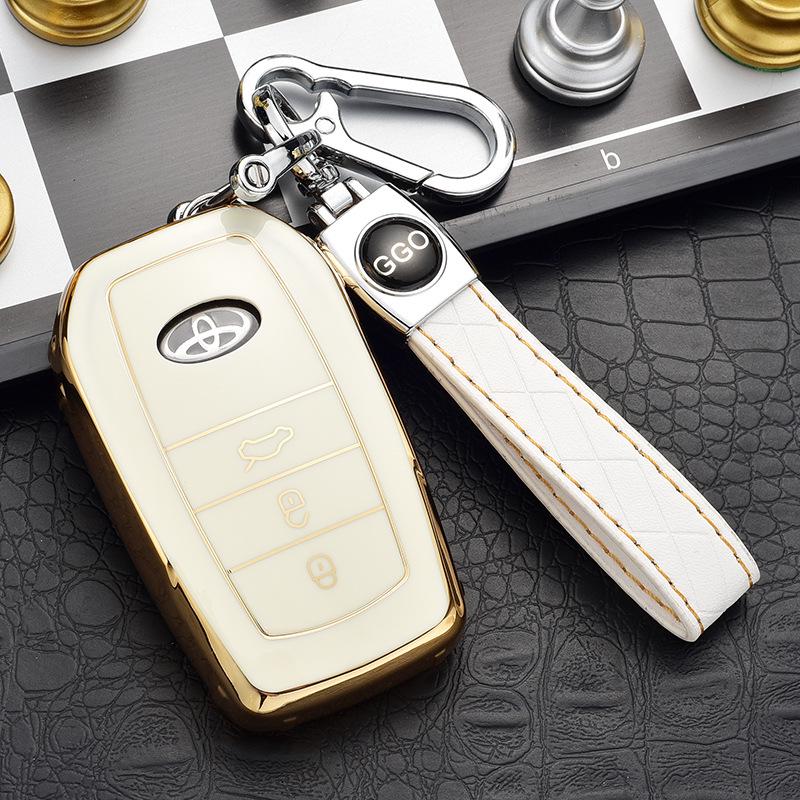 Toyota Key Case Cover for Highlander, Corolla, Crown, Prado, and Levin Models