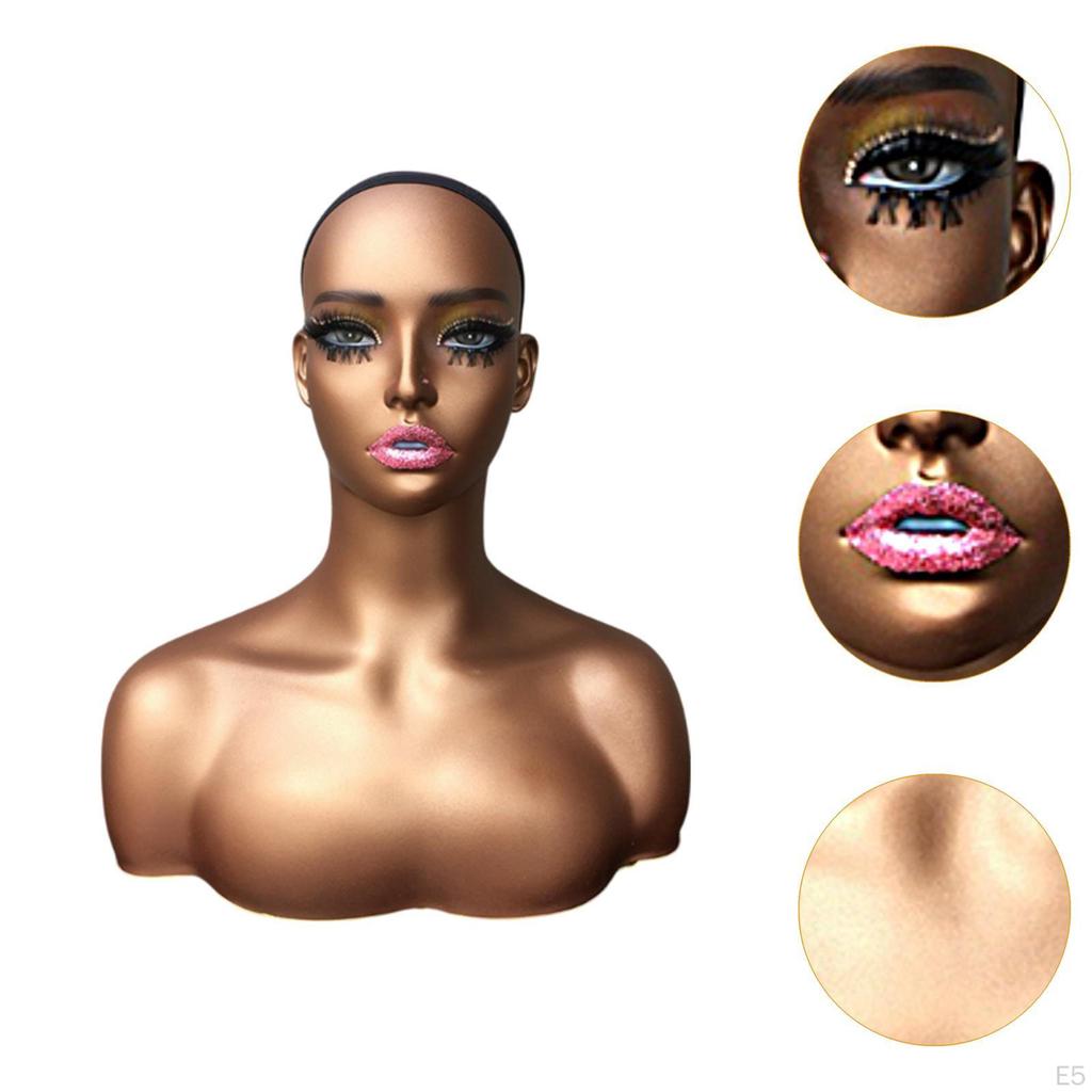 Weiblicher Schaufensterkopf-Ständer für und Zubehör