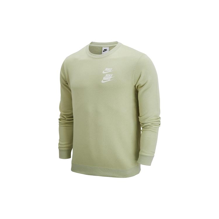 New Nike Sweatshirts Men Light Olive Green DV7381-371